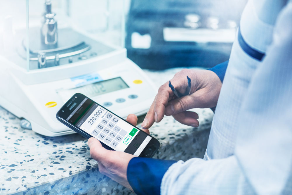 Weighing scale calibration with Beamex bMobile calibration application